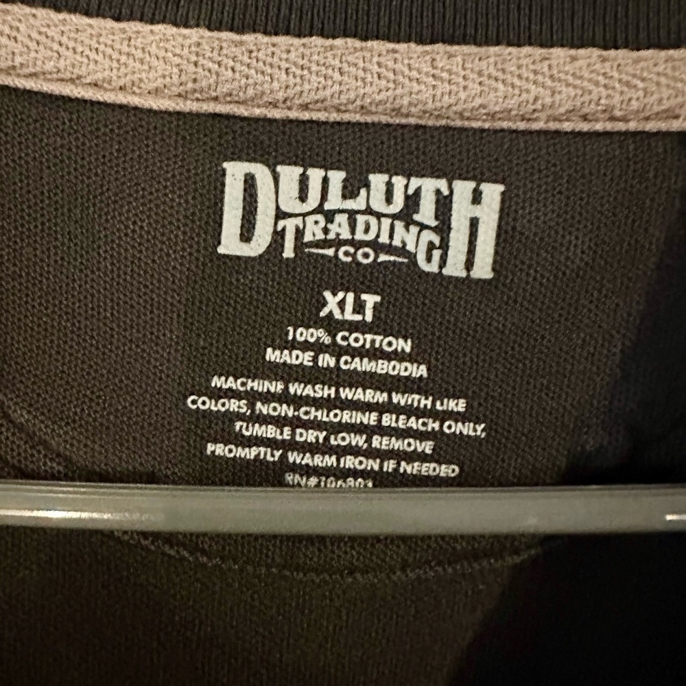 Duluth Trading Co Men's Vintage Black Polo Shirt - Picture 3 of 3